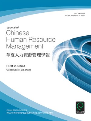 cover image of Journal of Chinese Human Resource Management, Volume 7, Number 2